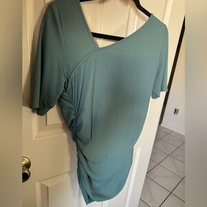 Nine West Asymmetrical Teal Dress